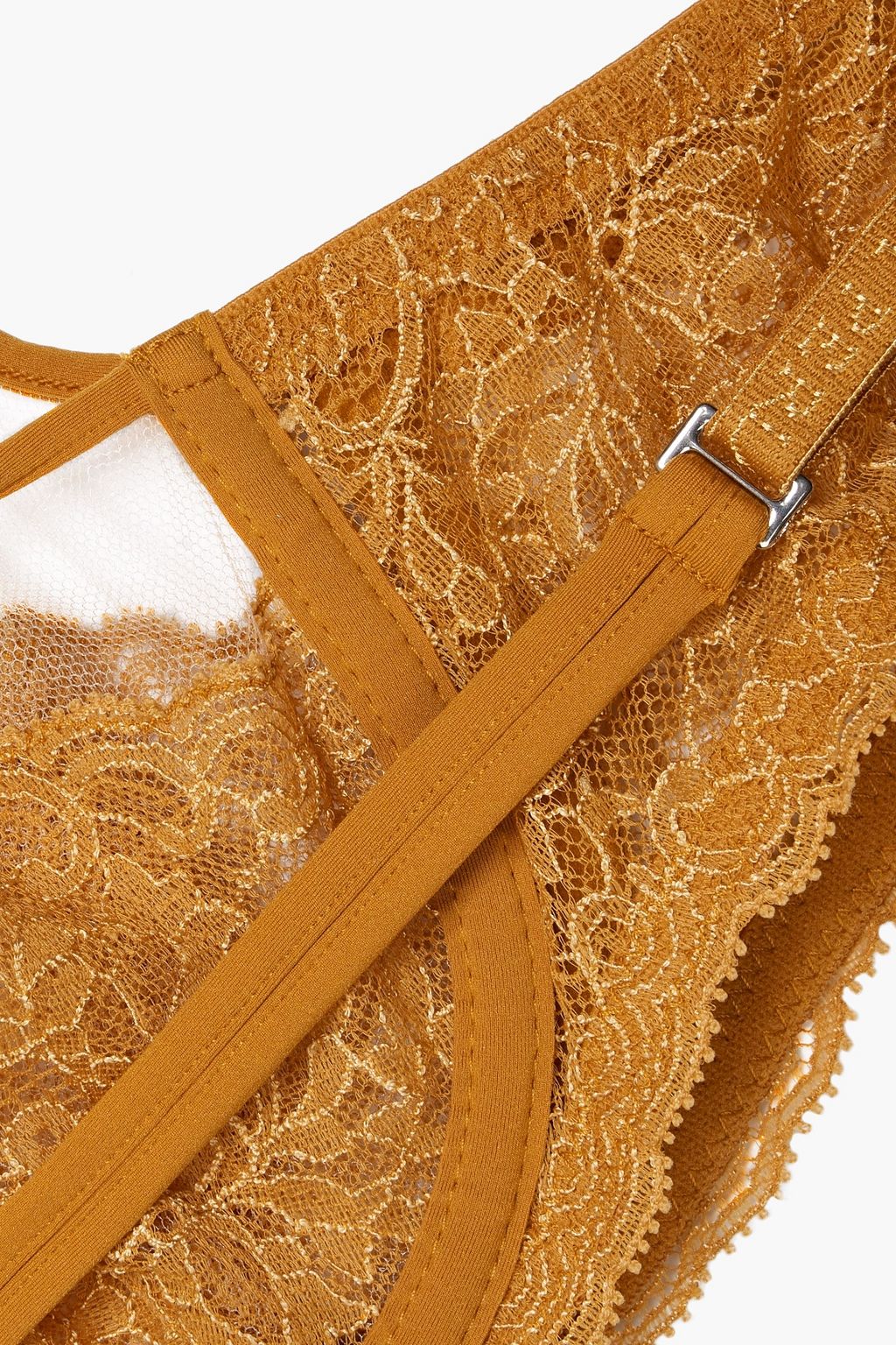 LA PERLA Chantilly lace and tulle underwired bra