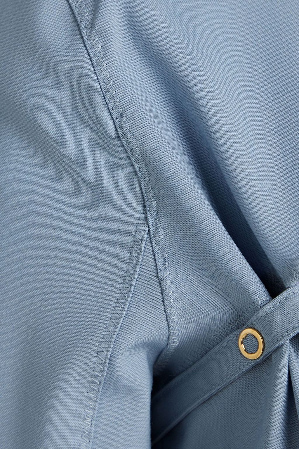 JACQUEMUS 트위스트 프런트 컷아웃 스트레치 울 탑