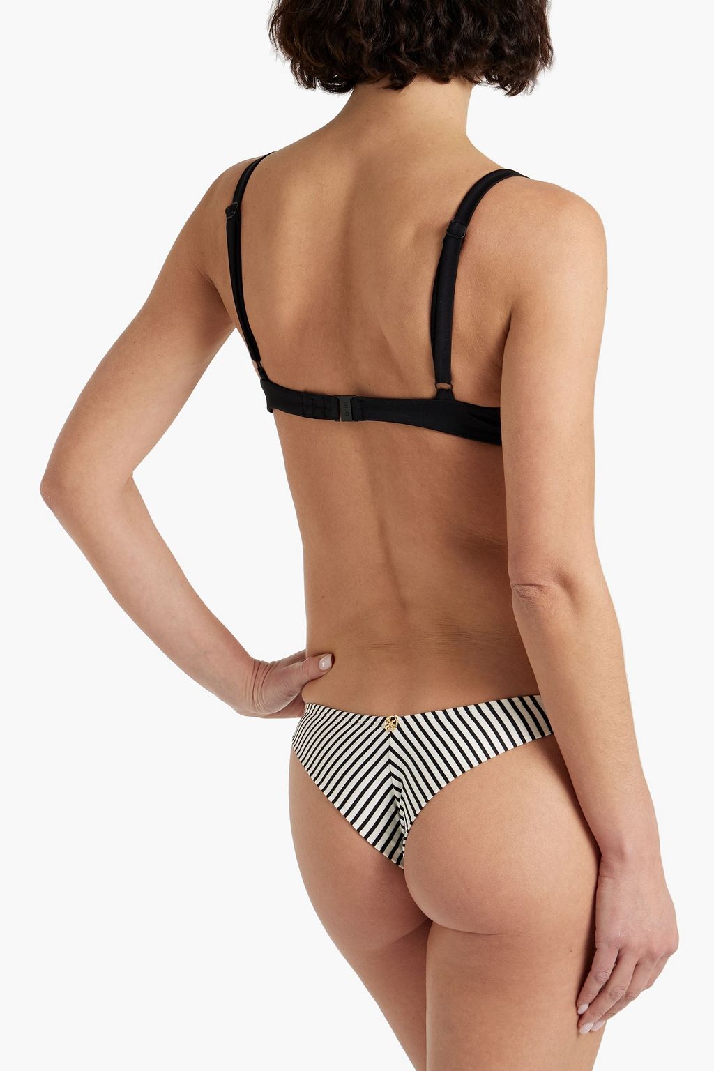 VIX PAULA HERMANNY Valentina striped low-rise bikini briefs
