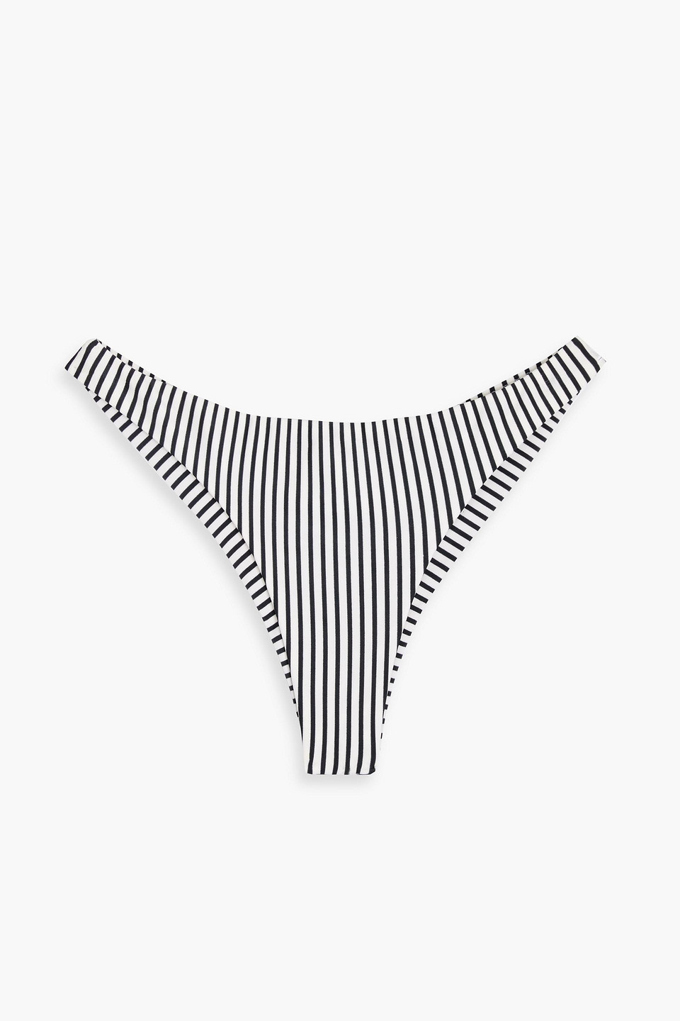 Valentina striped low-rise bikini briefs