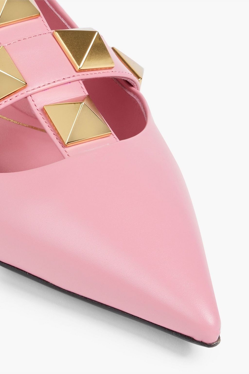 VALENTINO GARAVANI Roman Stud leather point-toe flats