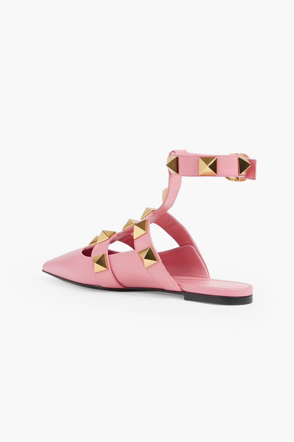 VALENTINO GARAVANI Roman Stud leather point-toe flats