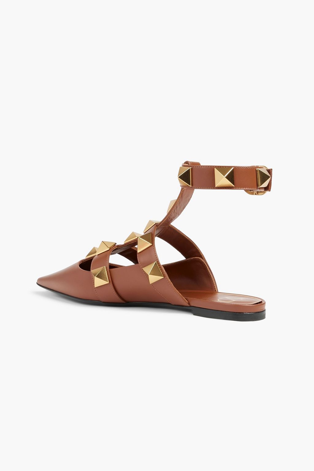 VALENTINO GARAVANI Roman Stud leather point-toe flats