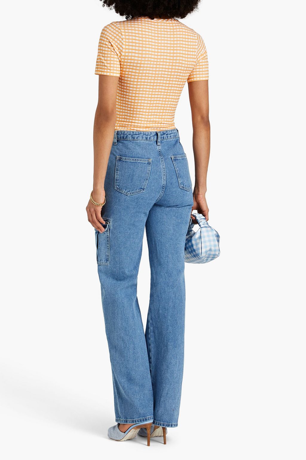 JACQUEMUS ジャージー Tシャツ ギンガム