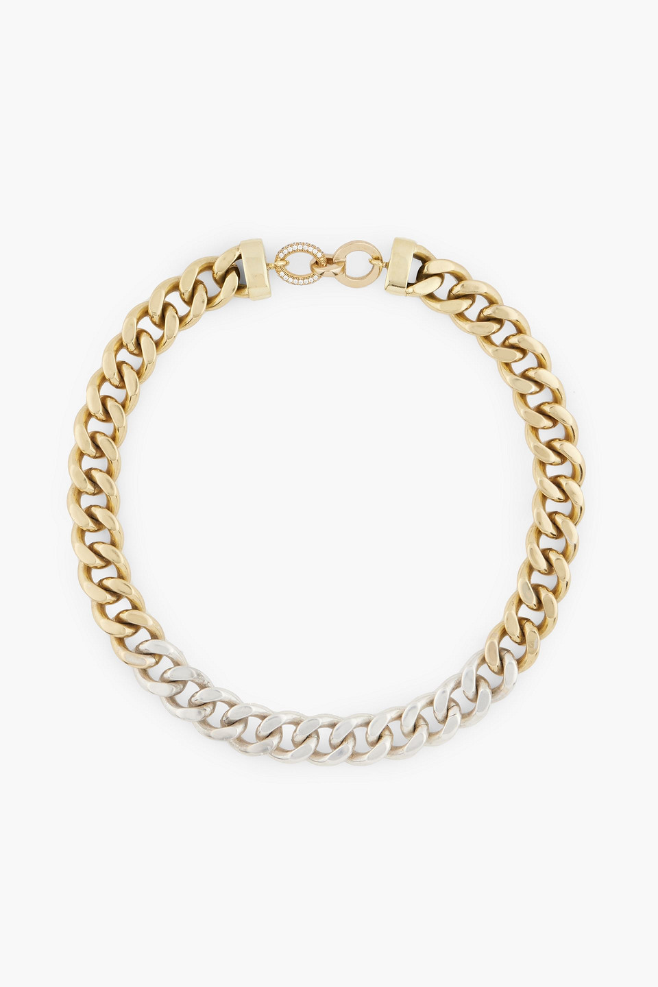 Cornelia Webb Silver-plated, gold-tone and crystal necklace