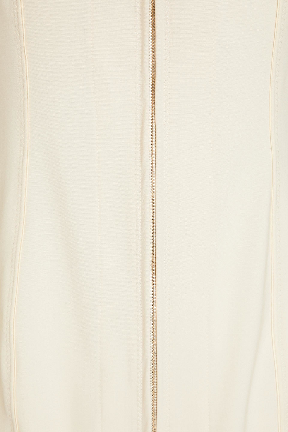 Jacquemus La Robe Tangelo Cutout Stretch-wool Mini Dress In Beige