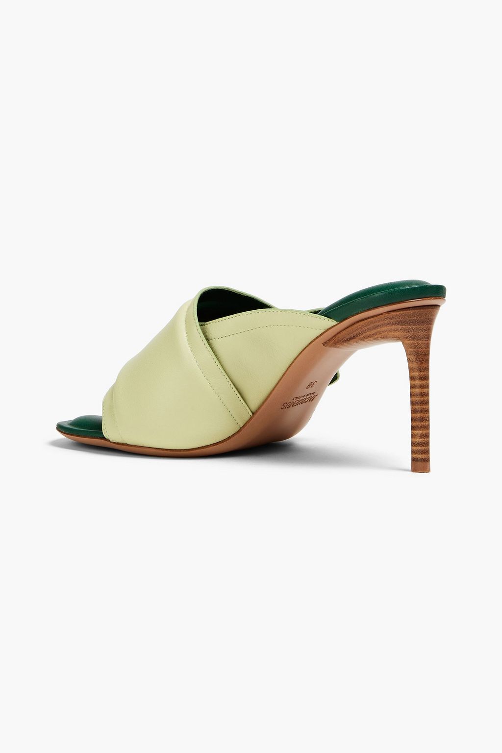 JACQUEMUS Aqua padded leather mules