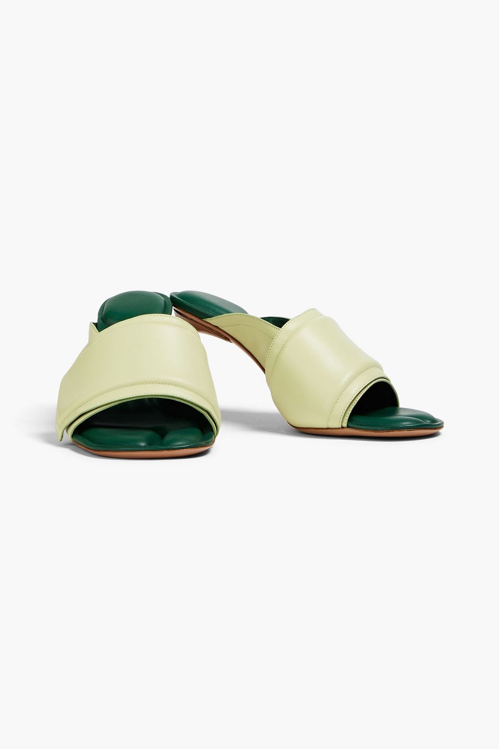 JACQUEMUS Aqua padded leather mules