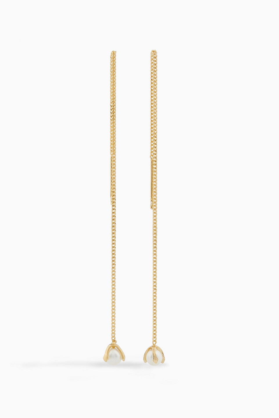 Cornelia Webb 24-karat gold-plated freshwater pearl earrings