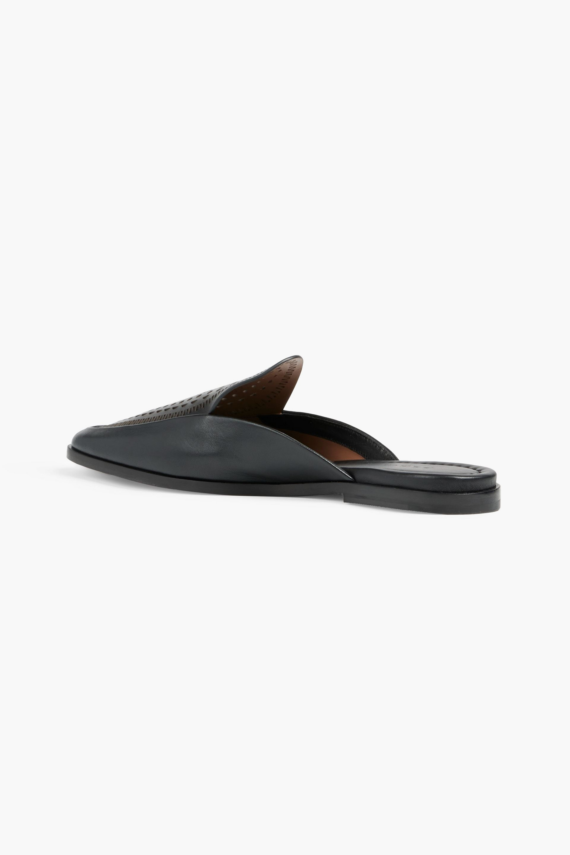 Alaïa Vienne laser-cut leather slippers thumbnail