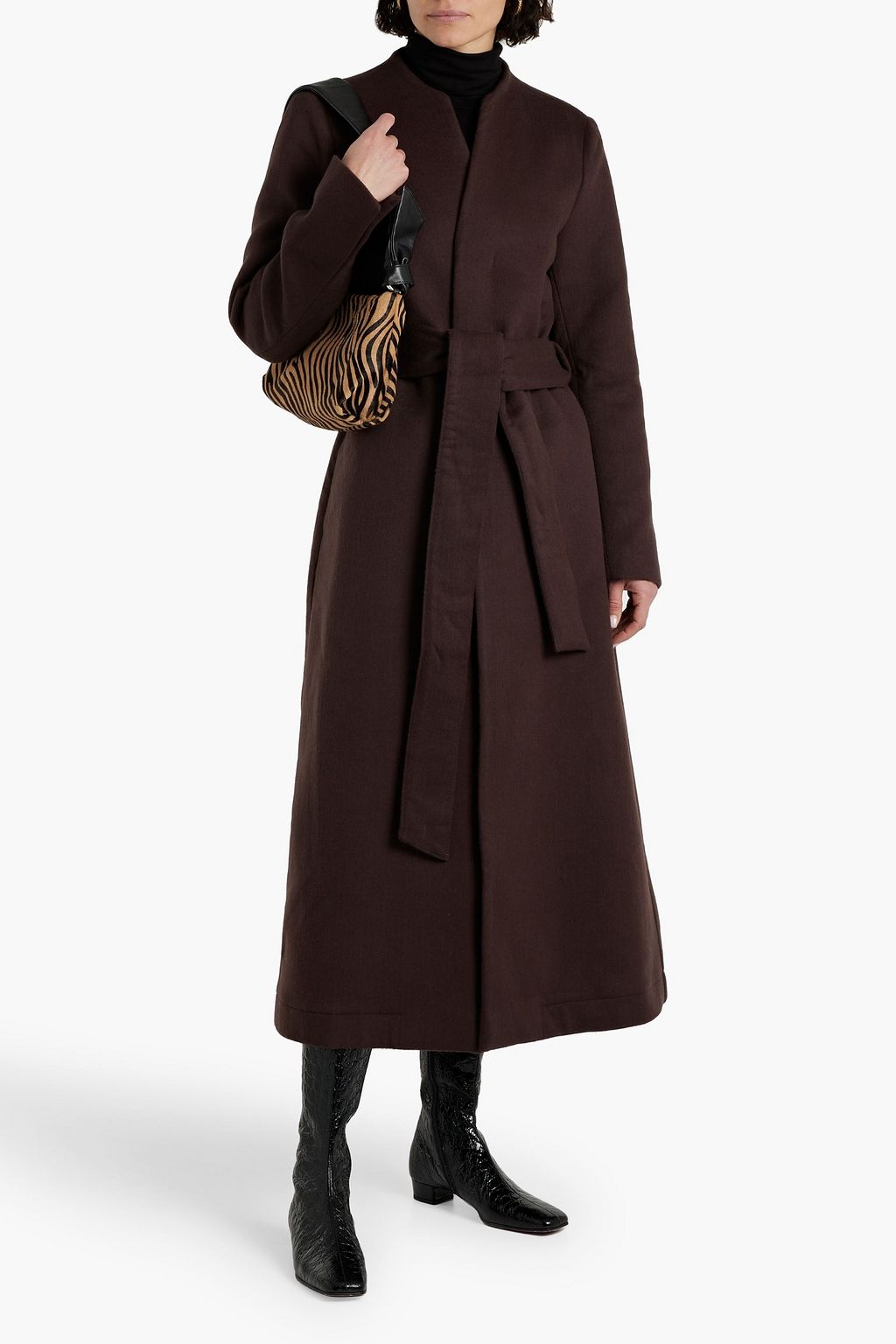 BITE STUDIOS Belted wool-felt coat