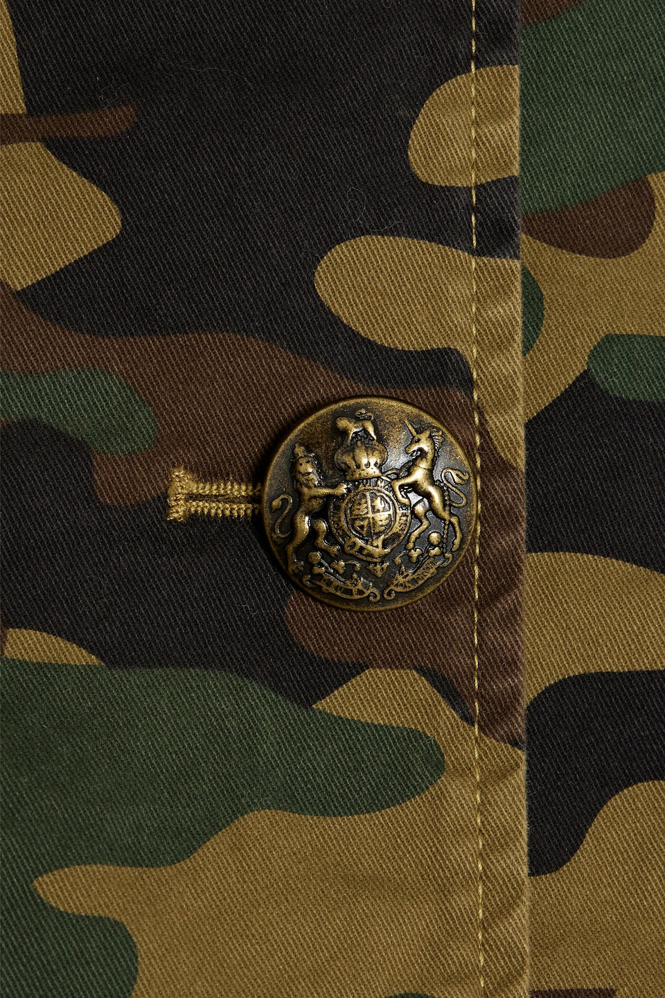 Nili Lotan Cambre Camouflage-print Cotton-blend Twill Jacket In Army Green