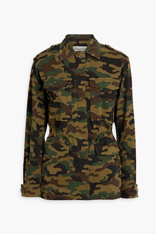 Wren camouflage-print cotton-blend twill jacket