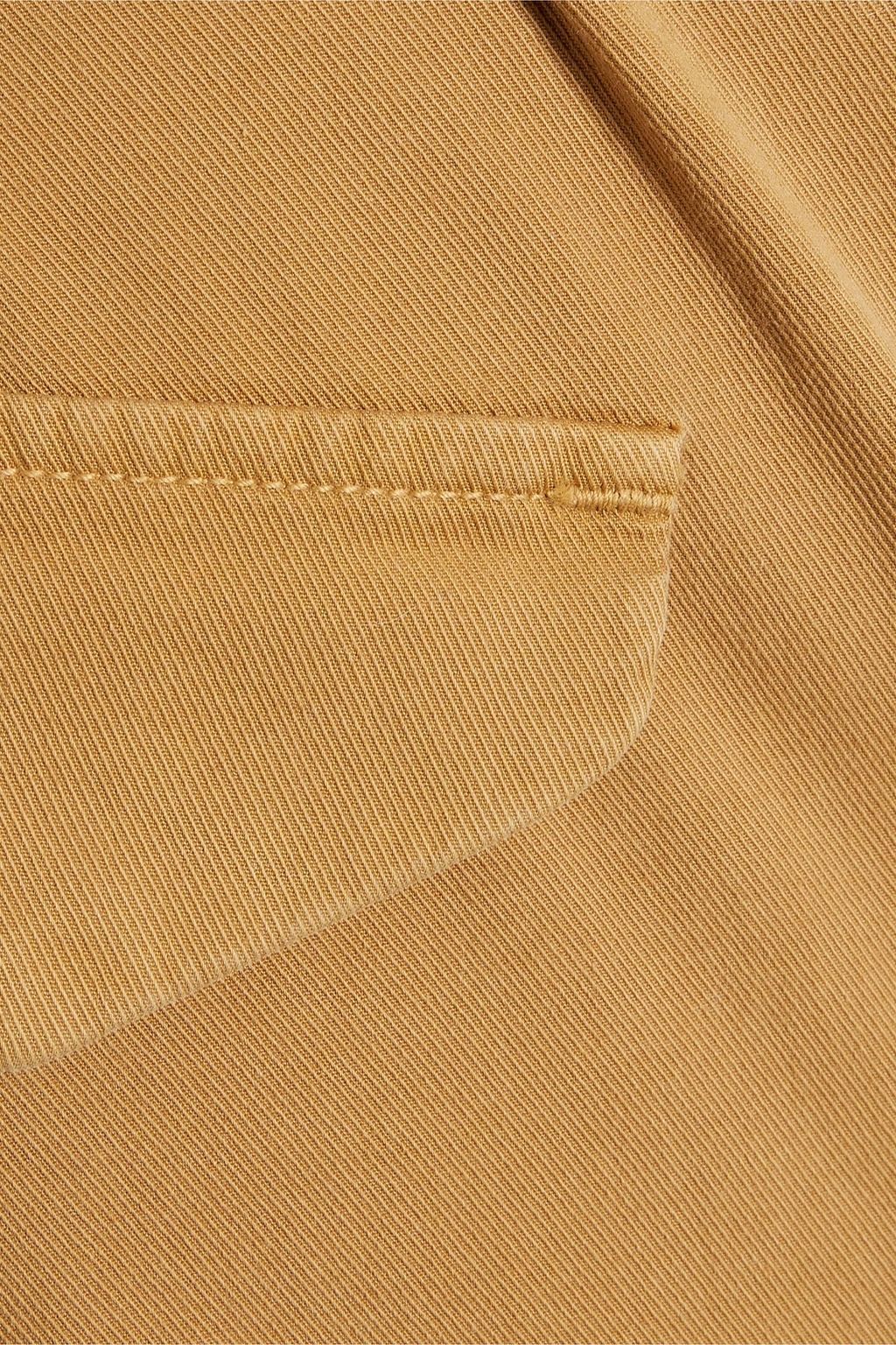 NILI LOTAN Paris cropped stretch-cotton twill tapered pants