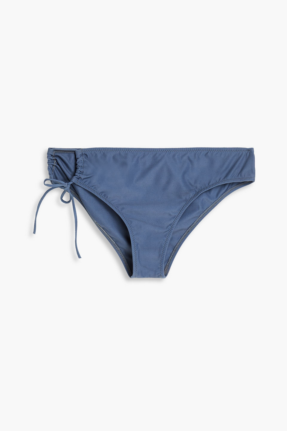 Jacquemus Le Bas Tropea Mid-rise Bikini Briefs In Slate Blue