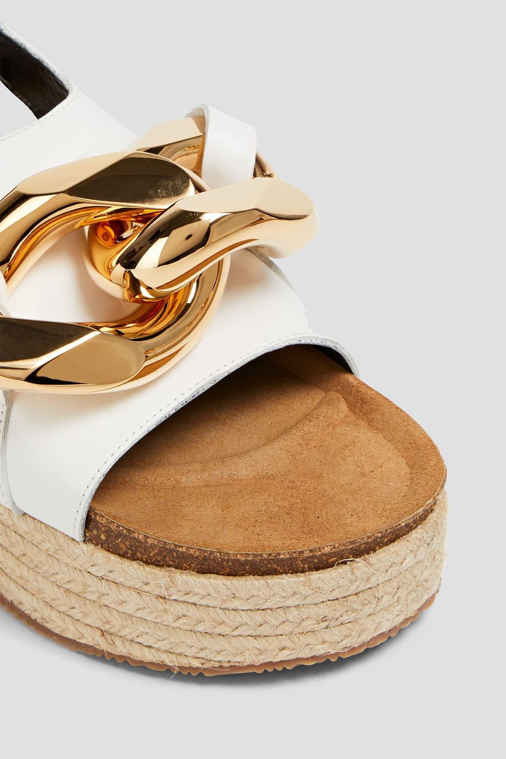 JW ANDERSON Chain-embellished leather sandals