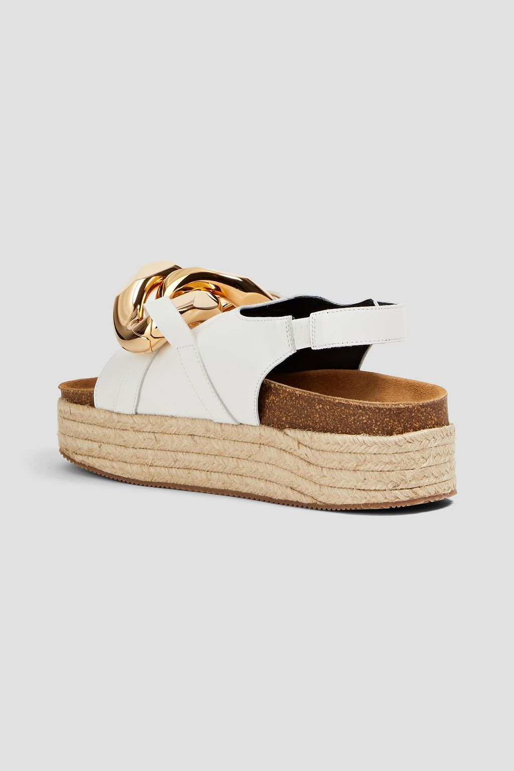 JW ANDERSON Chain-embellished leather sandals