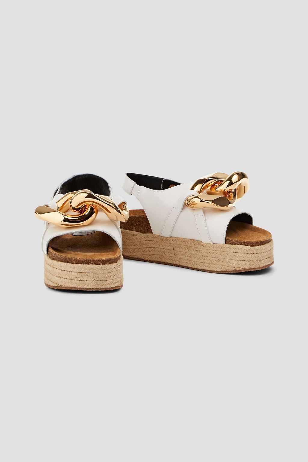 JW ANDERSON Chain-embellished leather sandals