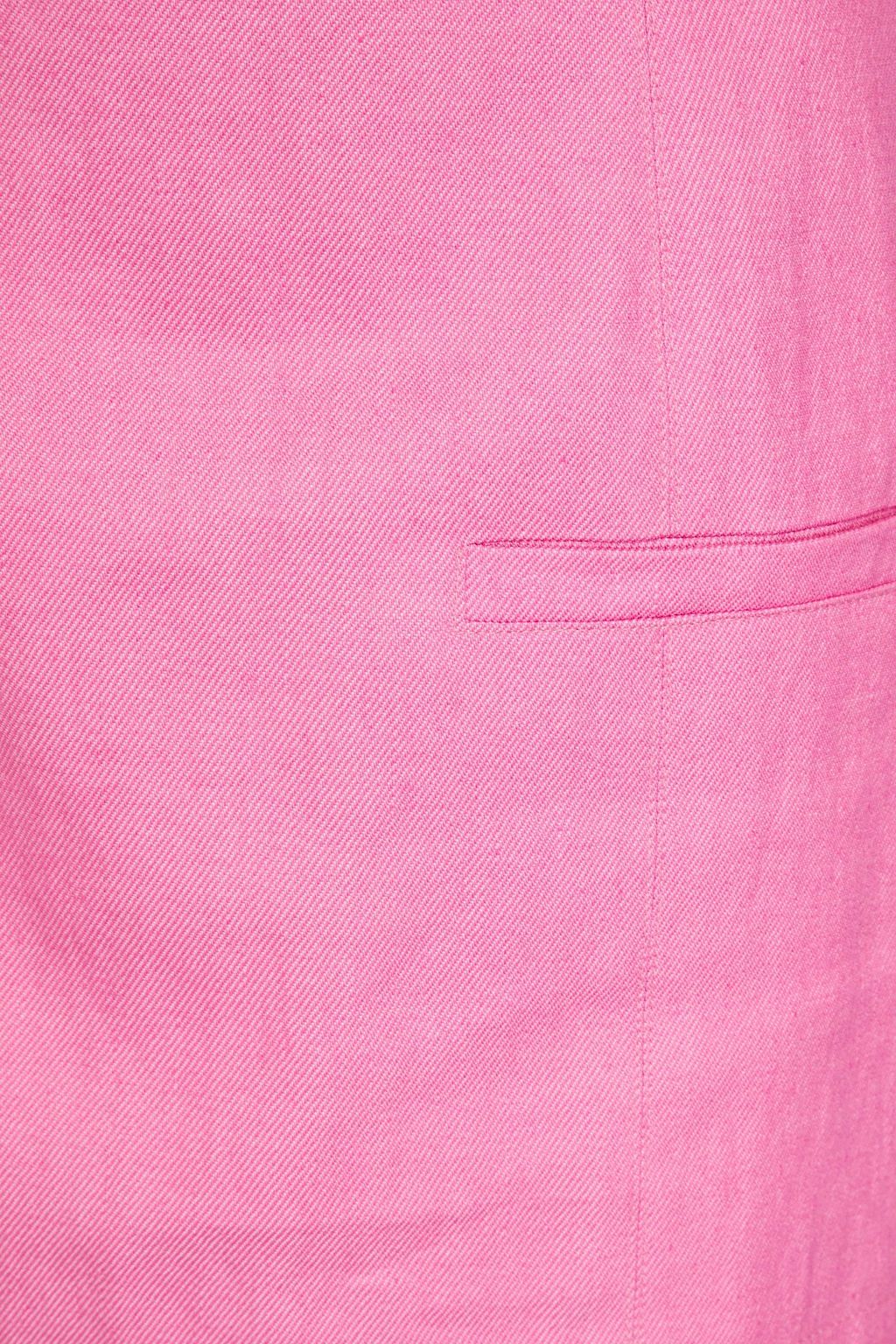 JACQUEMUS Limao cutout twill halterneck mini dress