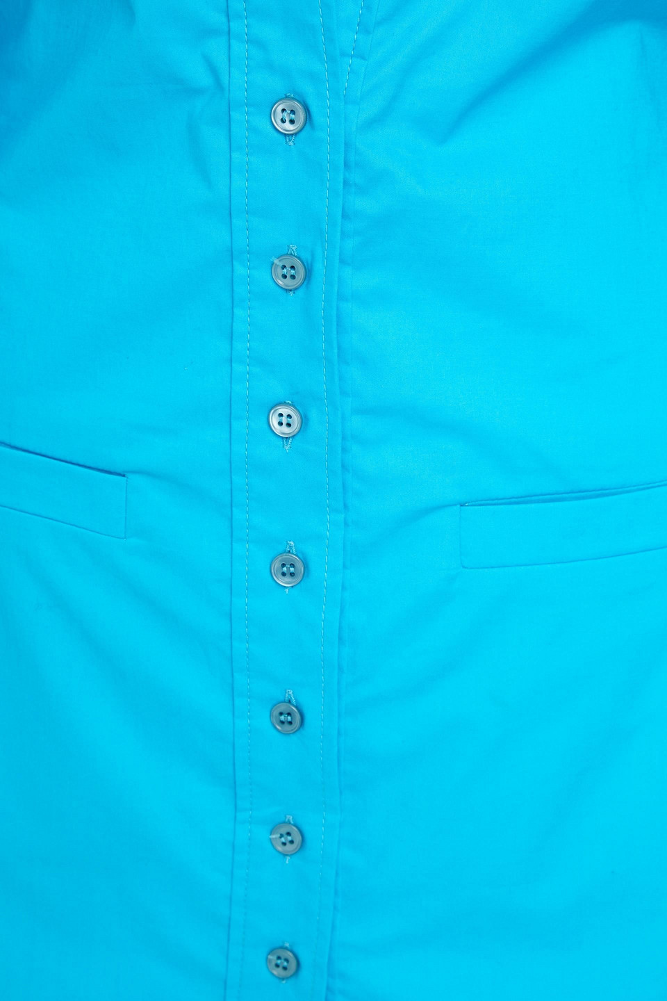 Jacquemus Baunhilha Layered Cutout Cotton-poplin Shirt Dress In Turquoise