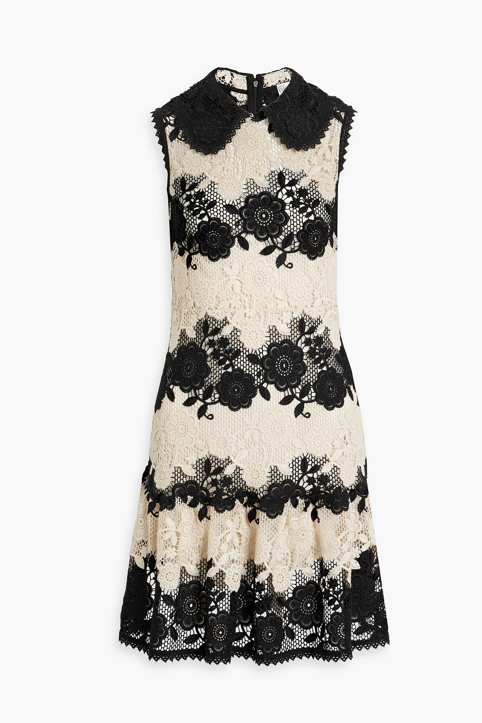 white 3d flower lace midi dress Dreamylily Women White 3D Floral Boat Neck A-Line Midi Dress main image 1