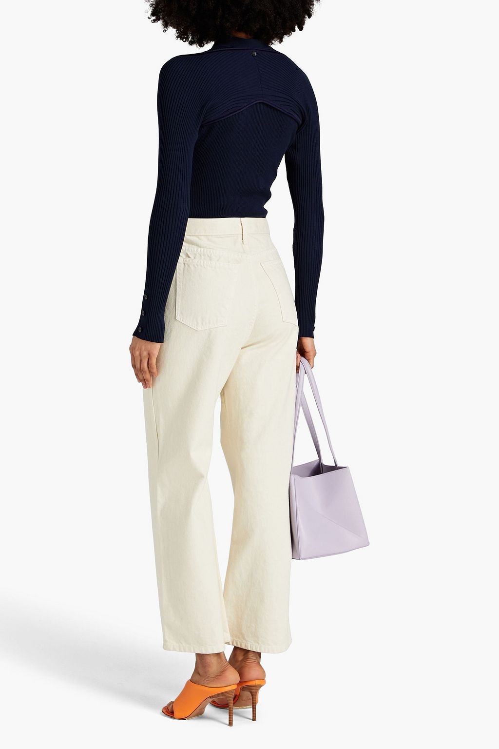 JACQUEMUS Ciao convertible ribbed-knit bodysuit