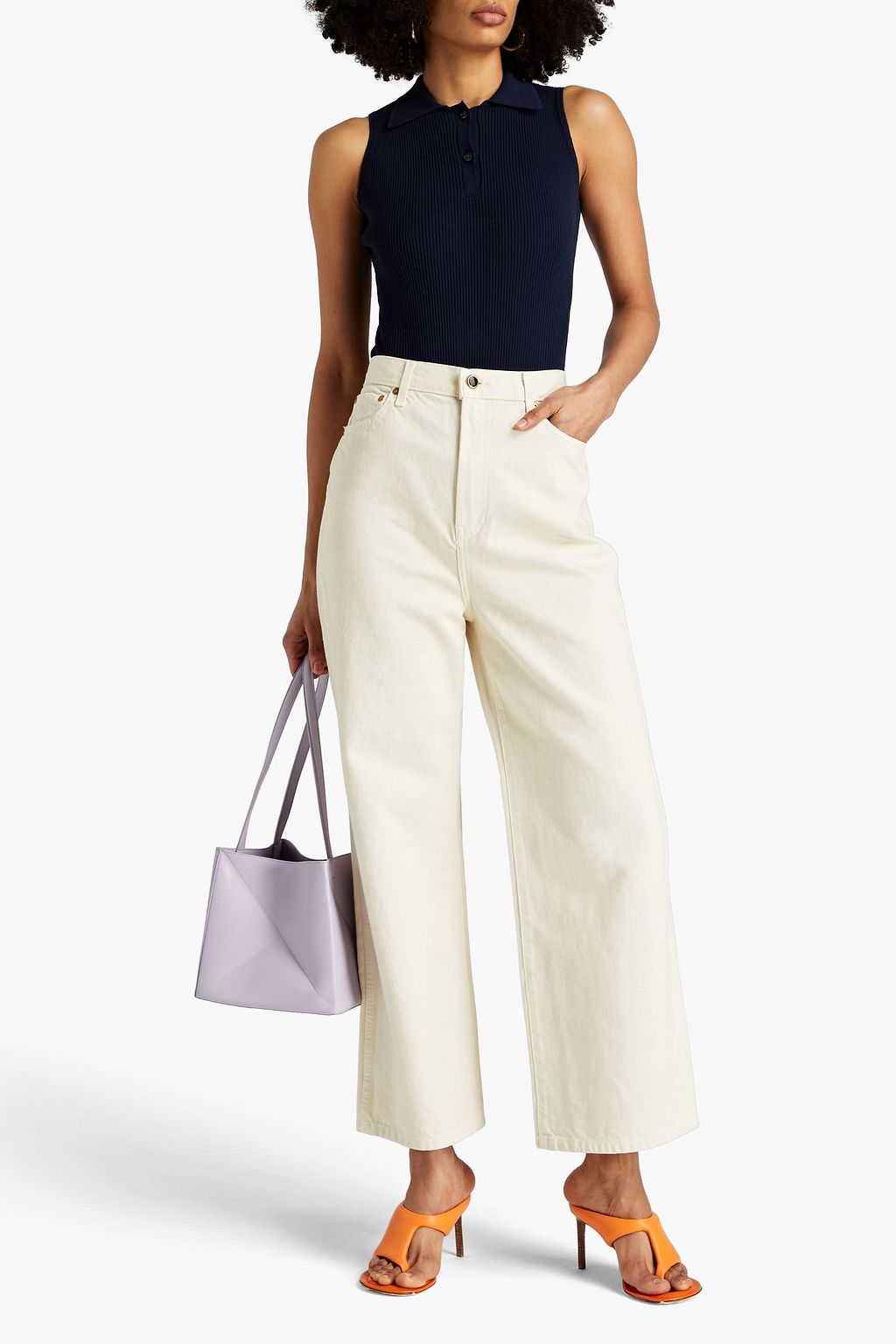 JACQUEMUS Ciao convertible ribbed-knit bodysuit