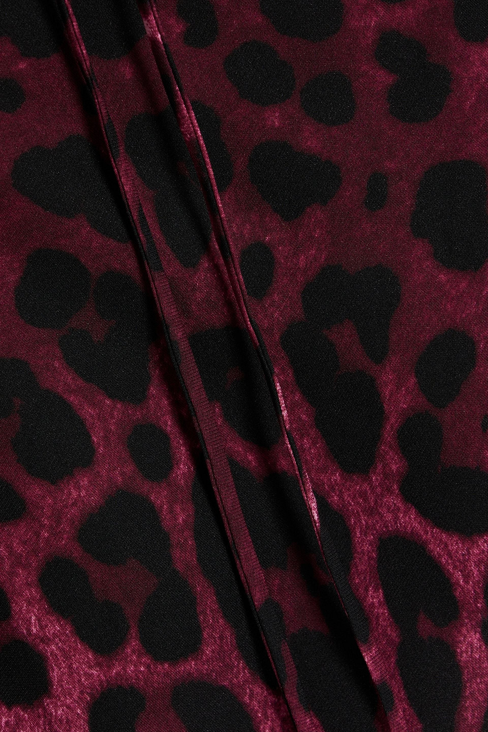 Dolce & Gabbana Leopard-print Stretch-silk Top