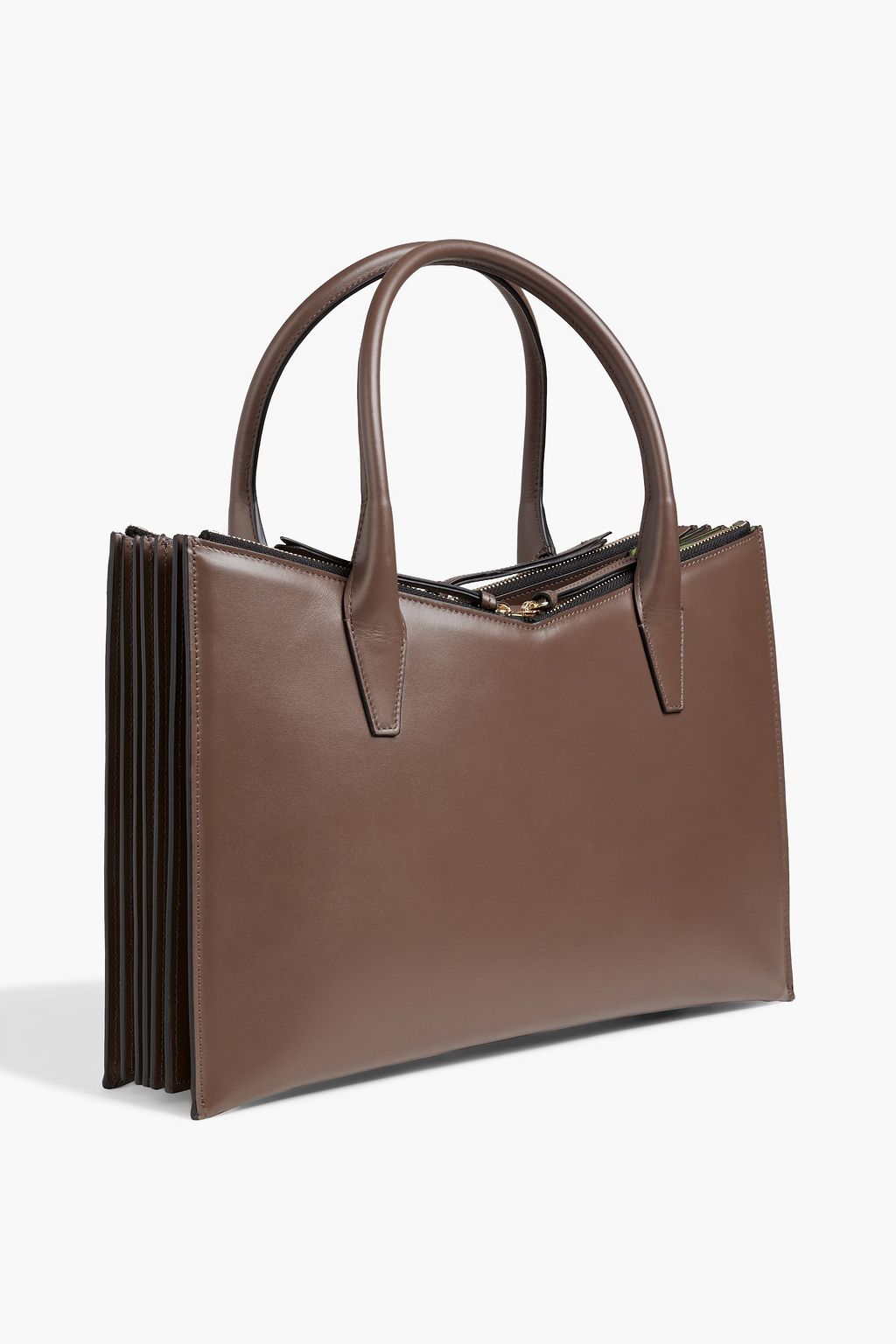SARA BATTAGLIA Tati Plissé leather tote