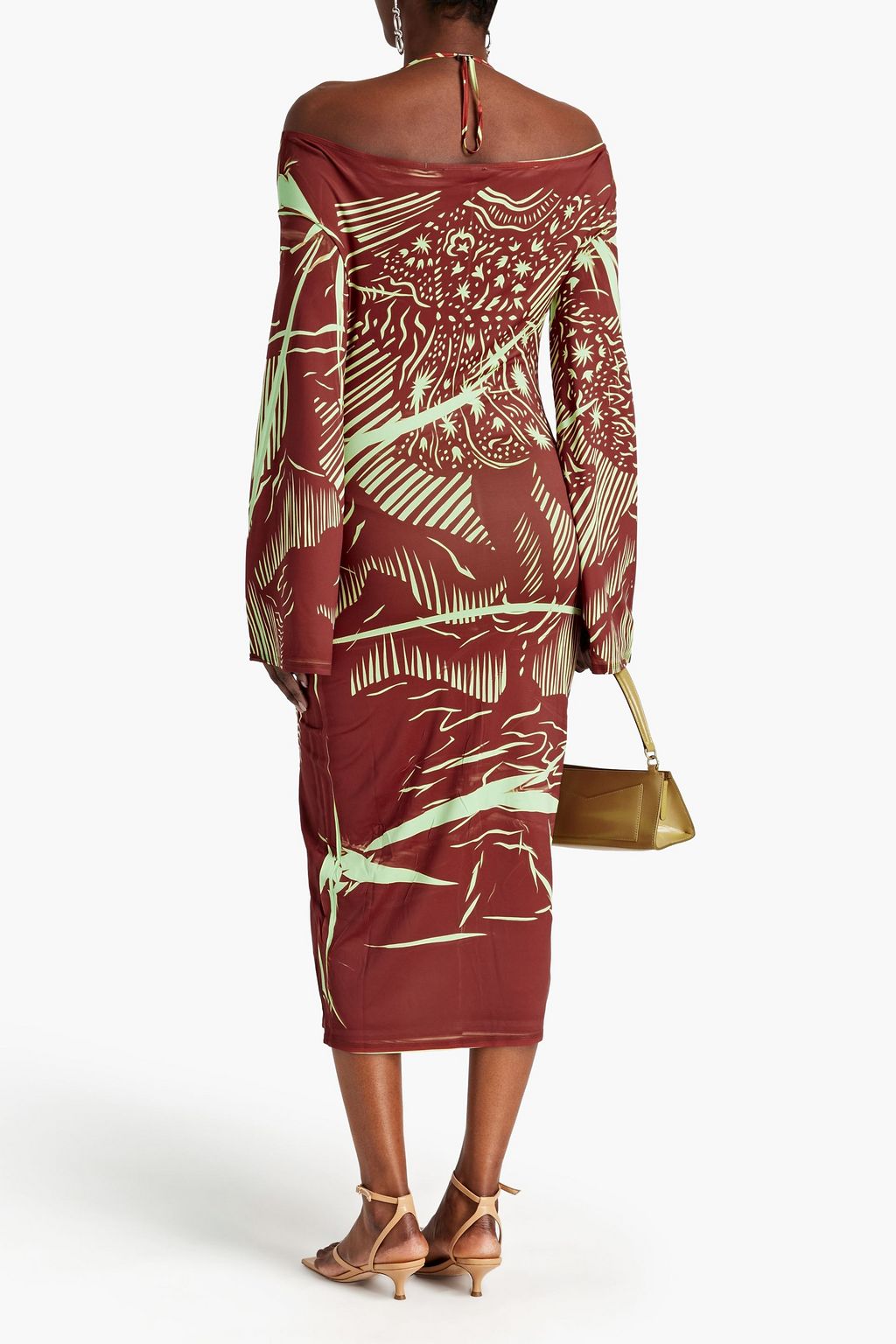 IOANNES Romeo Neckholder-Kleid aus Stretch-Jersey mit Print