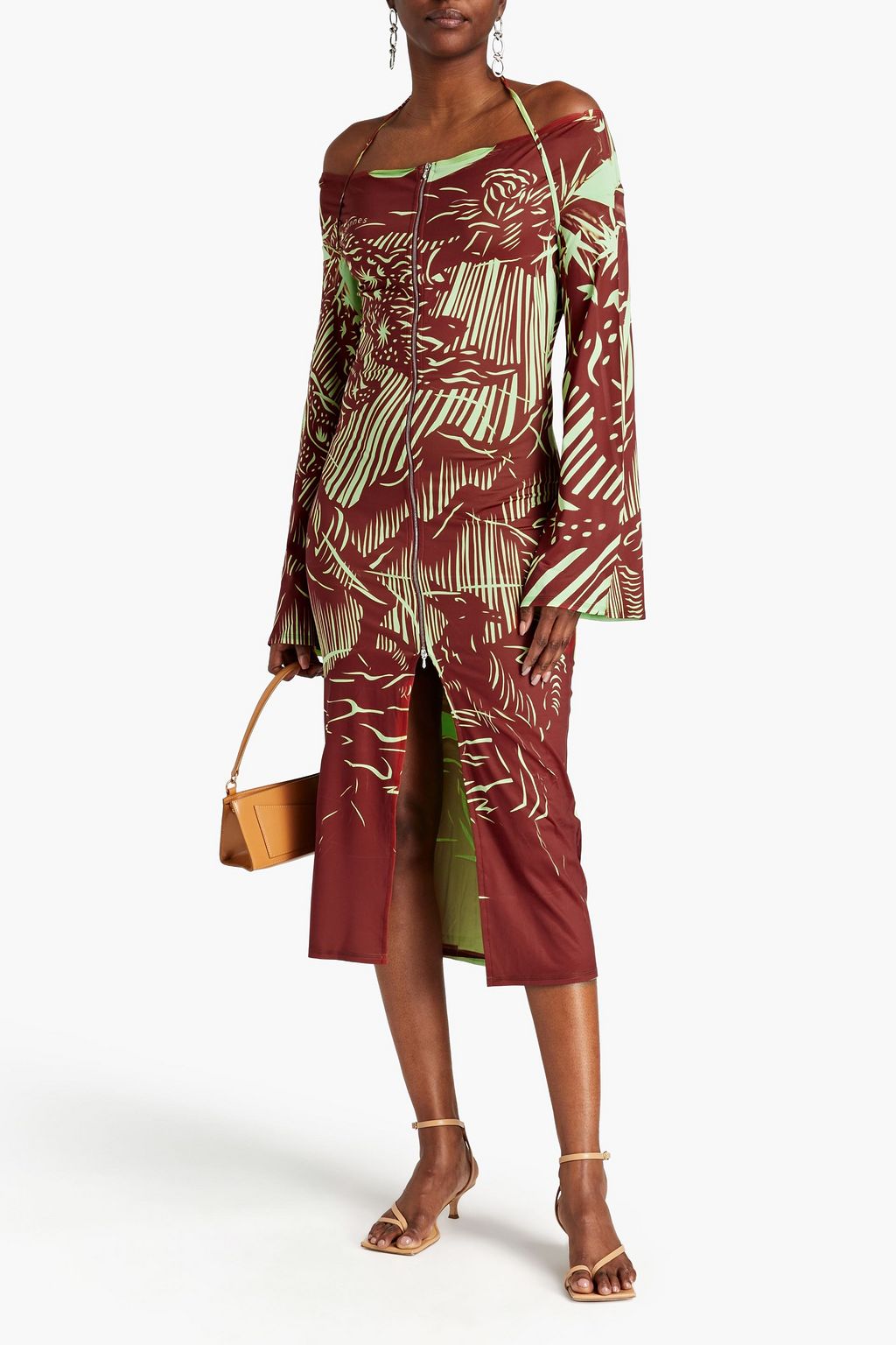 IOANNES Romeo Neckholder-Kleid aus Stretch-Jersey mit Print