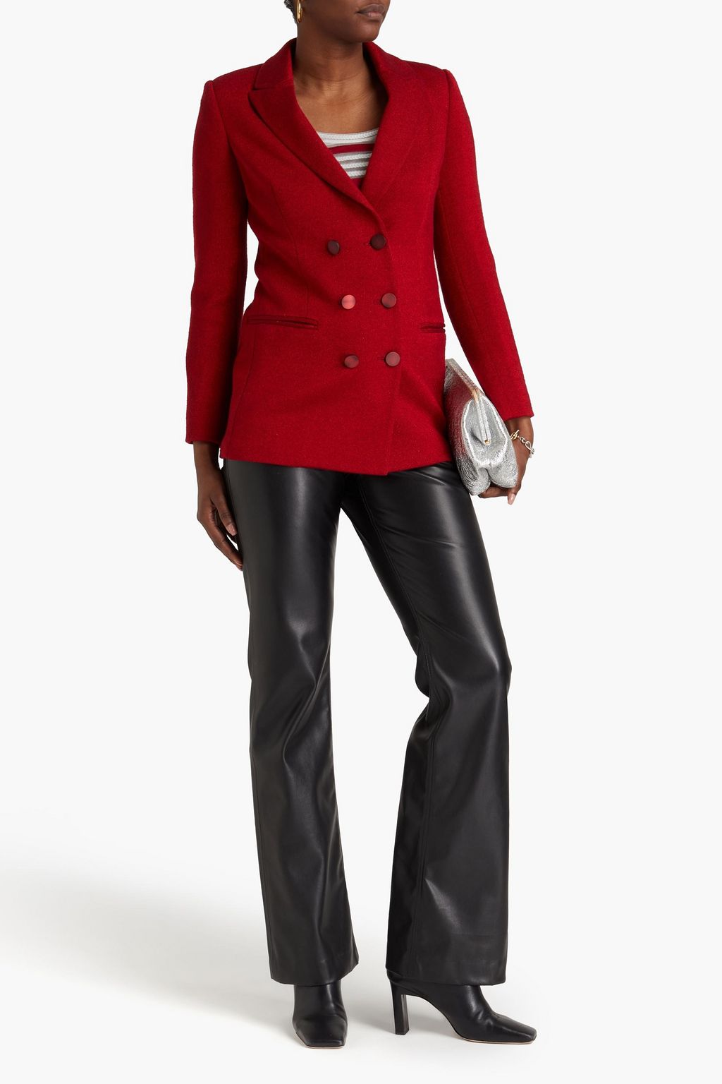 MISSONI Doppelreihiger gestrickter Blazer in Metallic-Optik