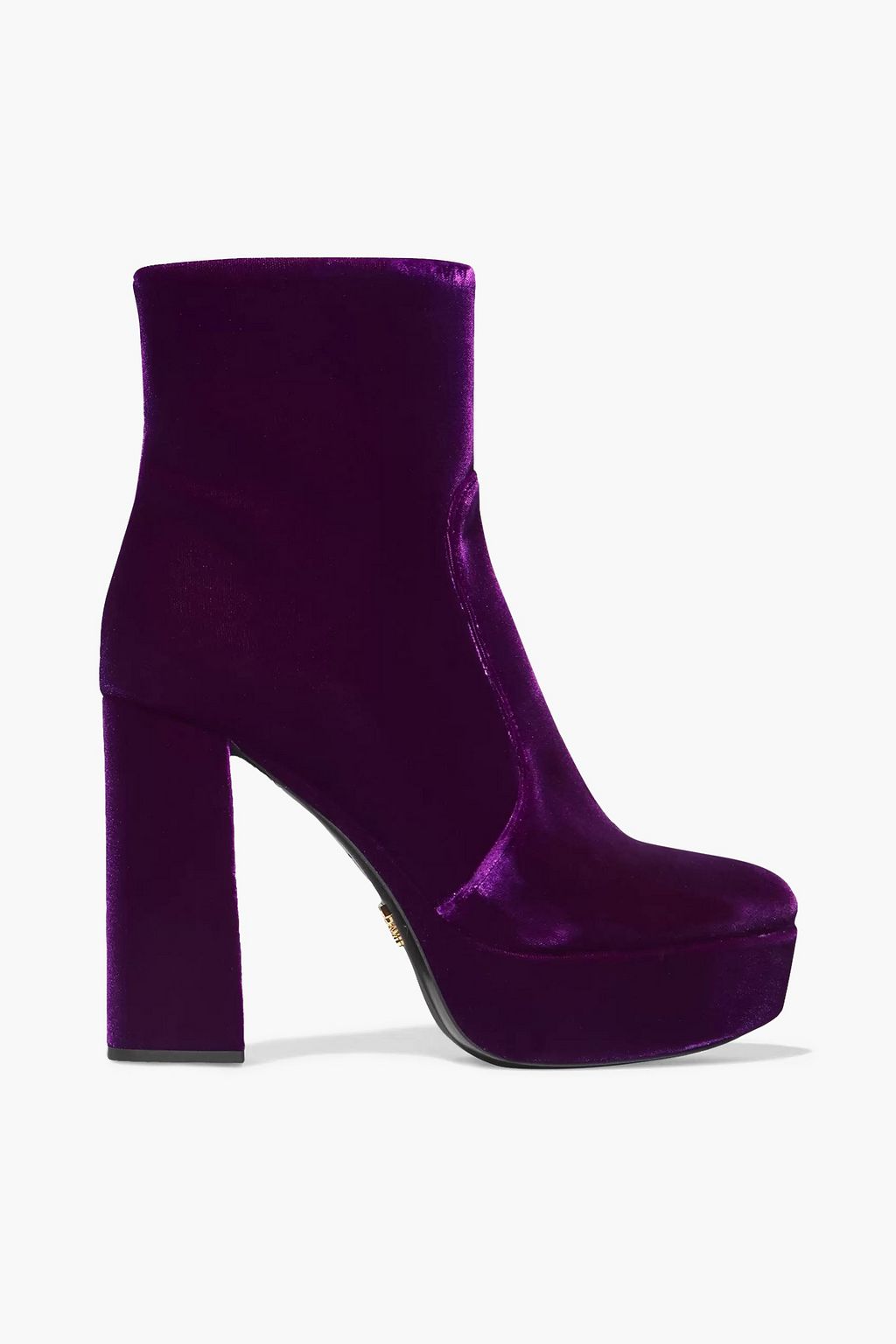 PRADA Velvet platform ankle boots | Sale up to 70% off | THE OUTNET