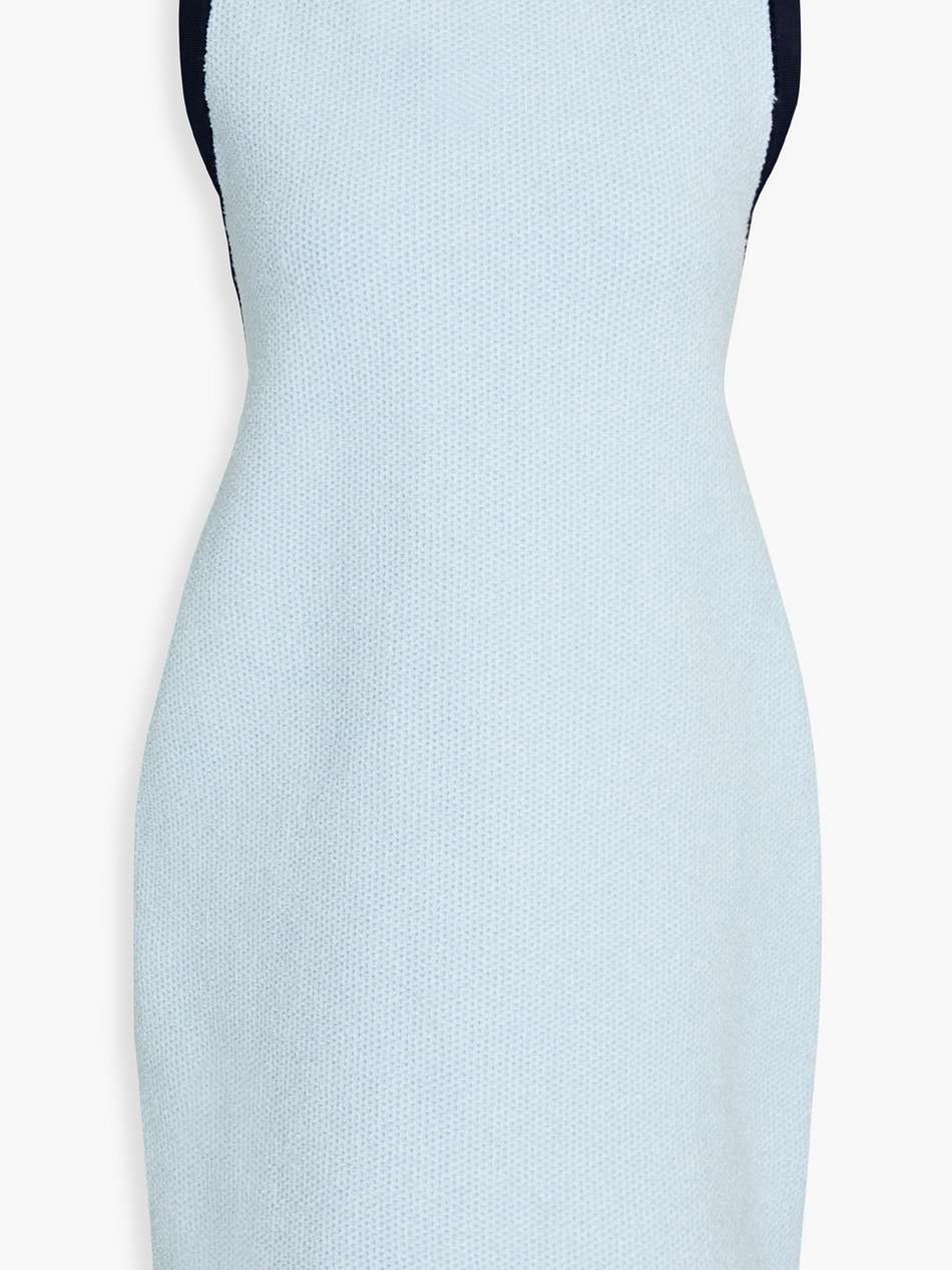 sorbetto cutout bouclé-knit mini dress