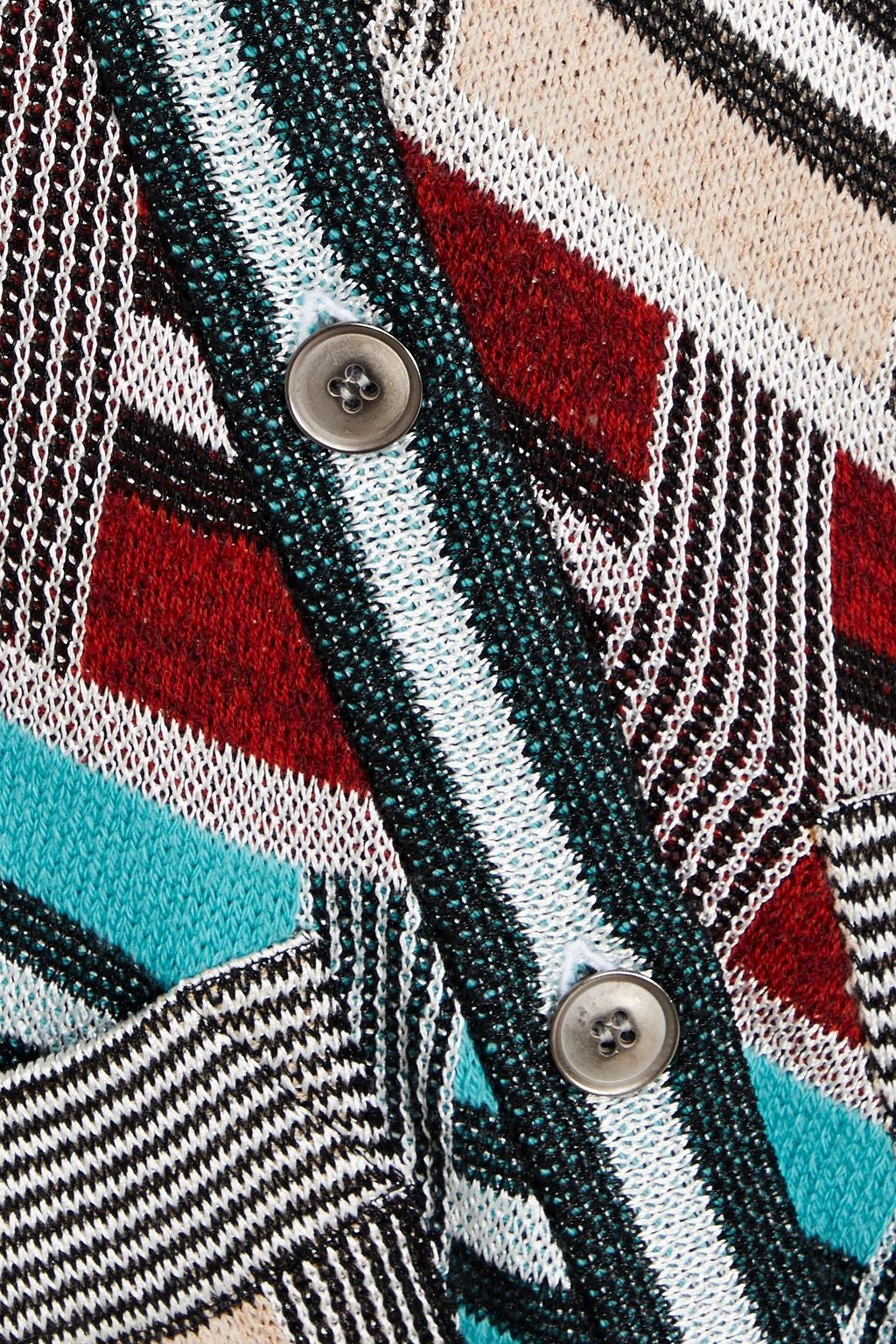 MISSONI Metallic jacquard-knit cardigan