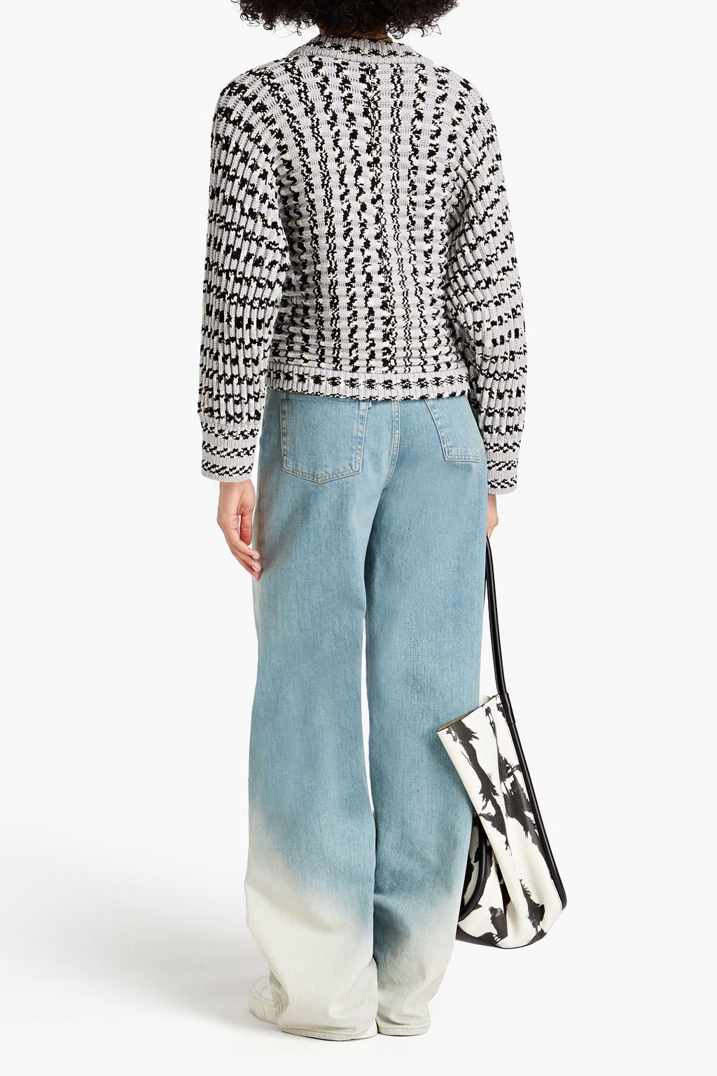 MISSONI Cropped Cardigan aus Wolle mit Print