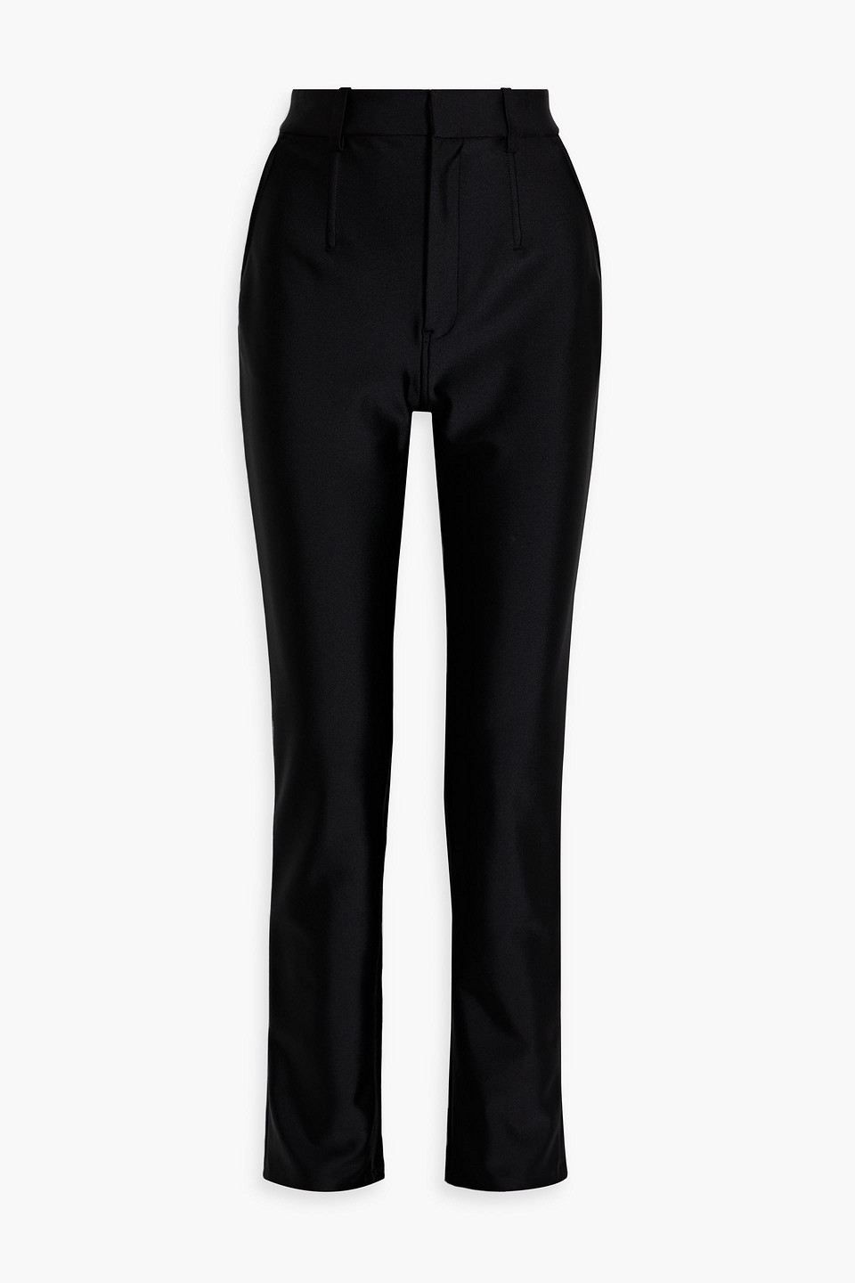 Alexander Wang Ponte Slim-leg Pants In Black