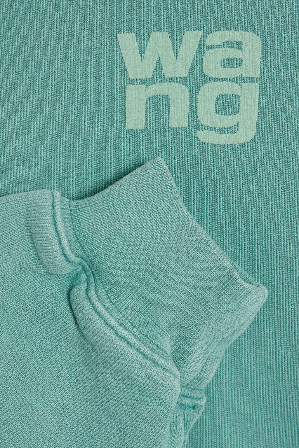 ALEXANDERWANG.T Printed French cotton-terry sweatshirt