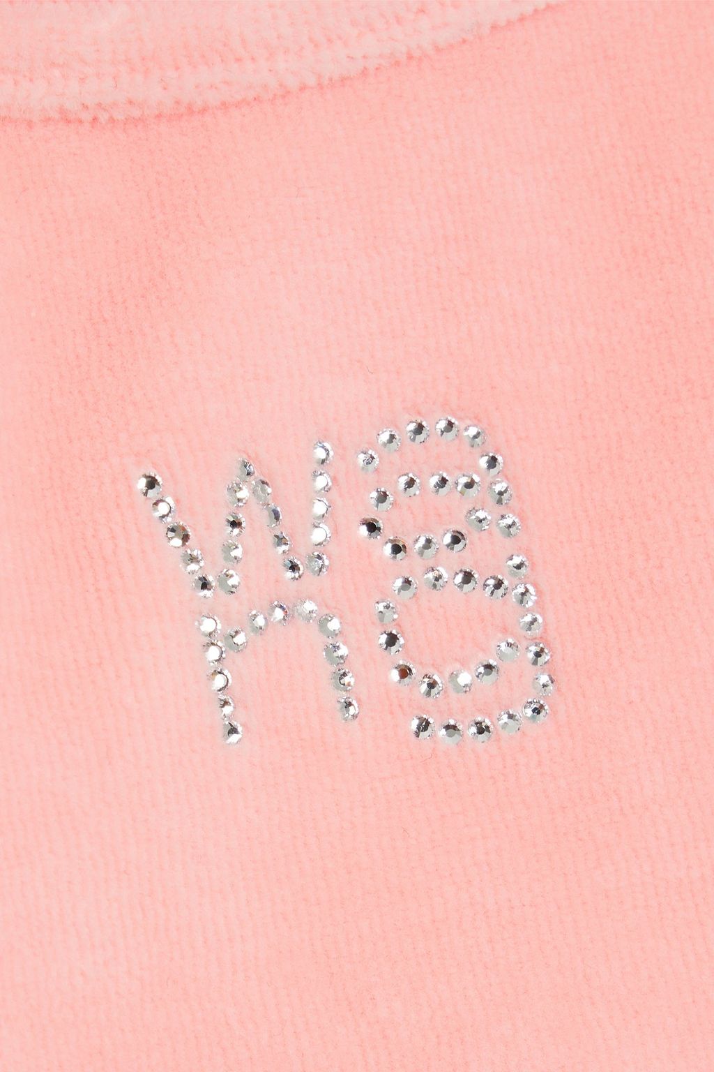 ALEXANDERWANG.T Crystal-embellished stretch-cotton velour T-shirt