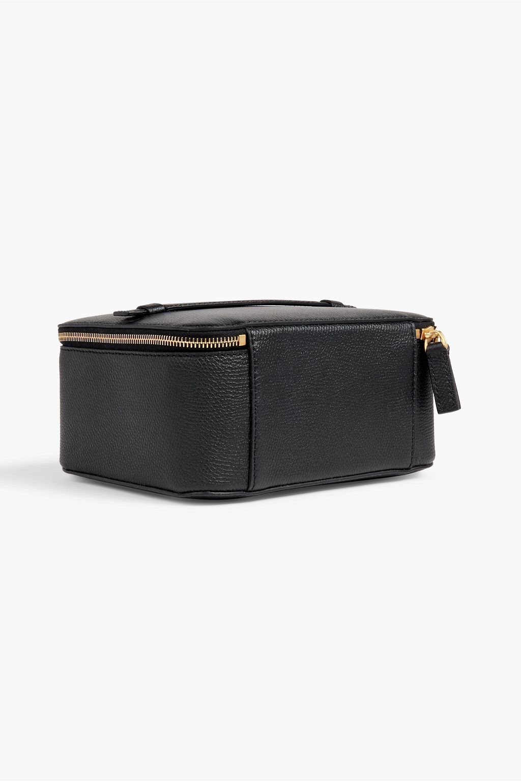 VALENTINO GARAVANI Set of four pebbled-leather cosmetics cases