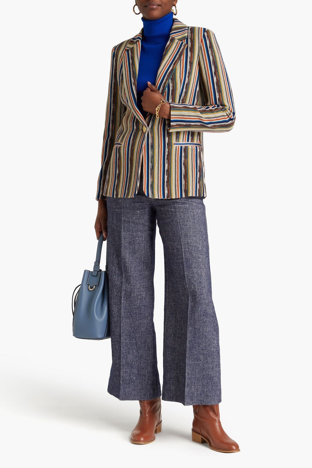 MISSONI Blazer aus Rippstrick aus einer Wollmischung
