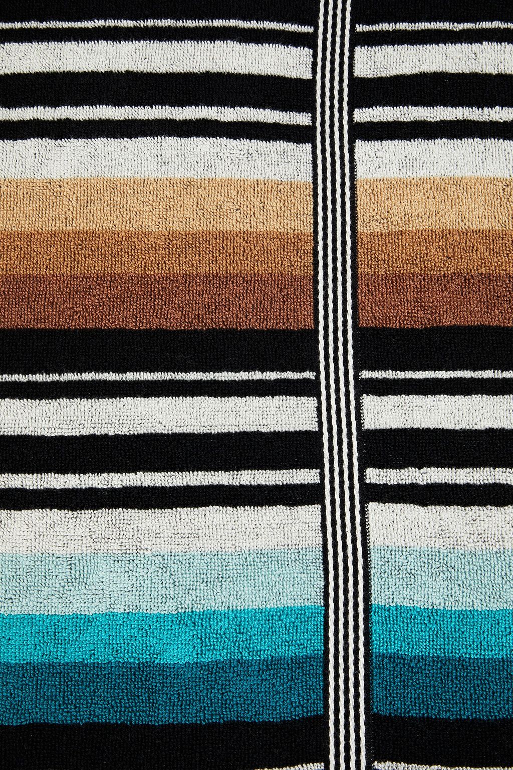 MISSONI HOME Striped cotton-terry beach towel