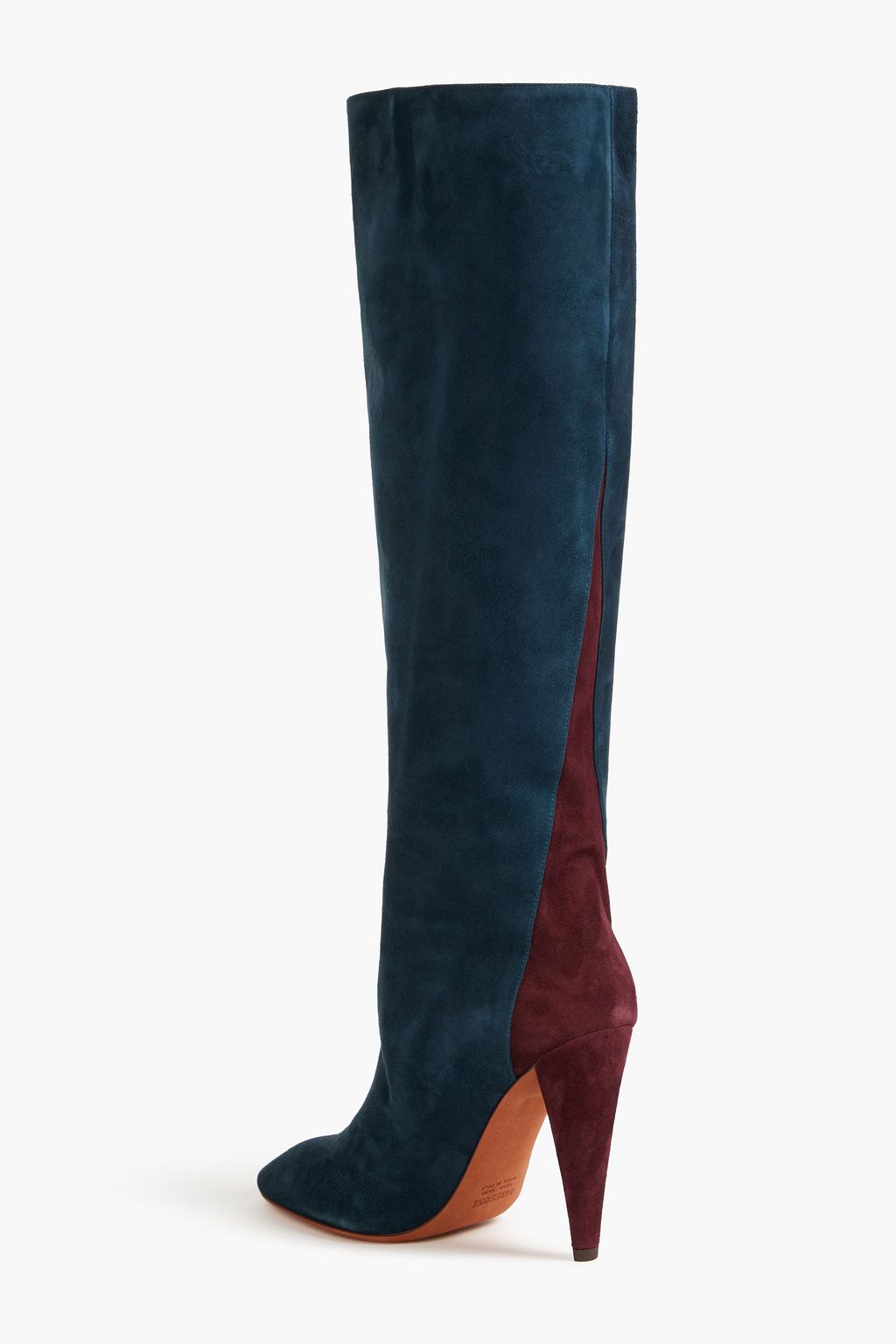 MISSONI Two-tone suede knee boots