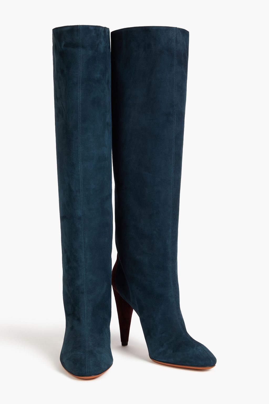 MISSONI Two-tone suede knee boots