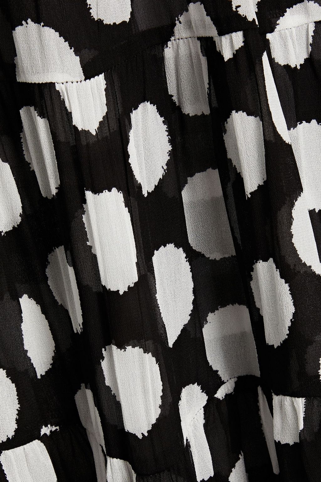 DIANE VON FURSTENBERG فستان متوسط الطول «ترافيس» من قماش جورجيت المنقط