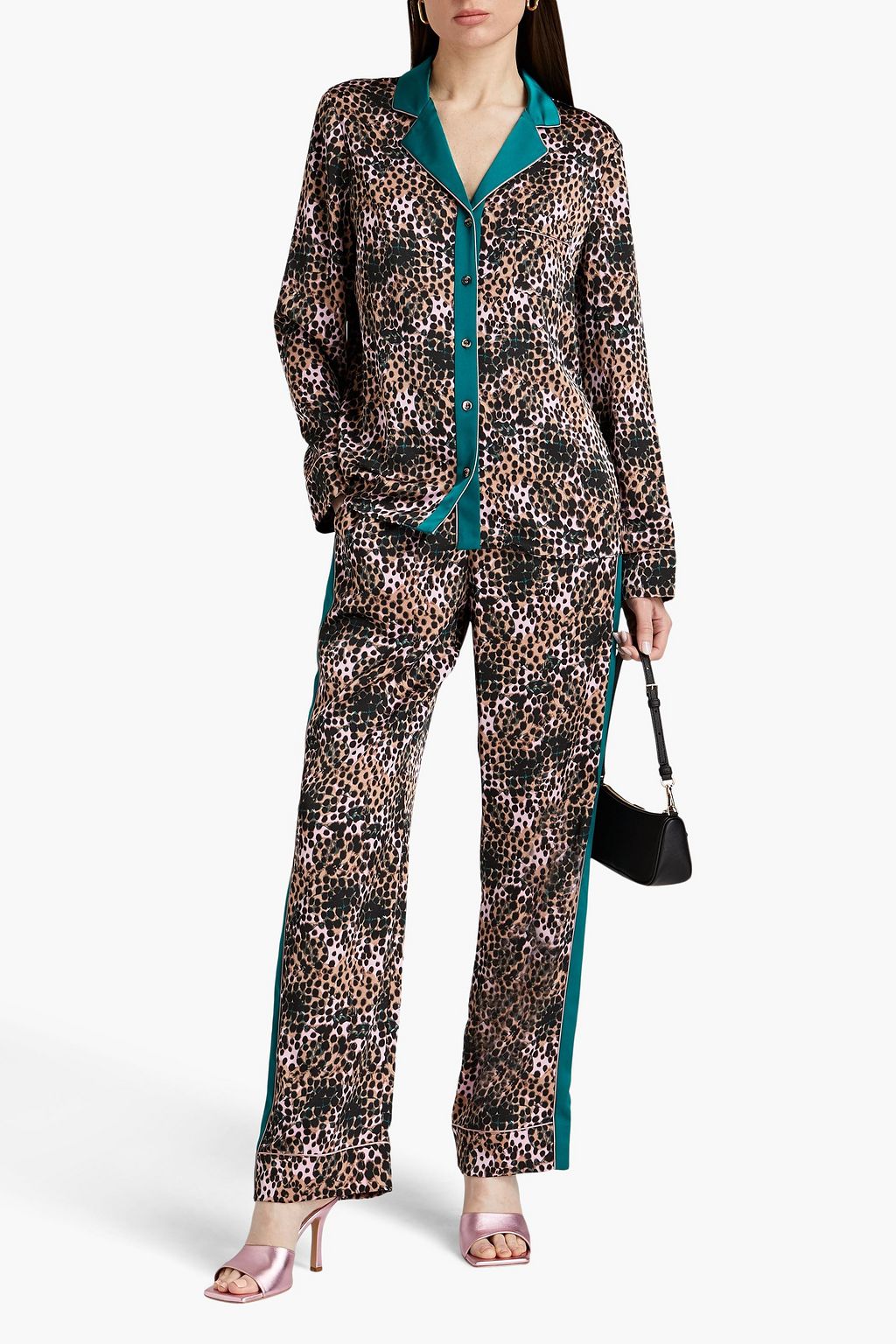 DIANE VON FURSTENBERG قميص ’لوبيتا’ من الساتان مزين بطبعات