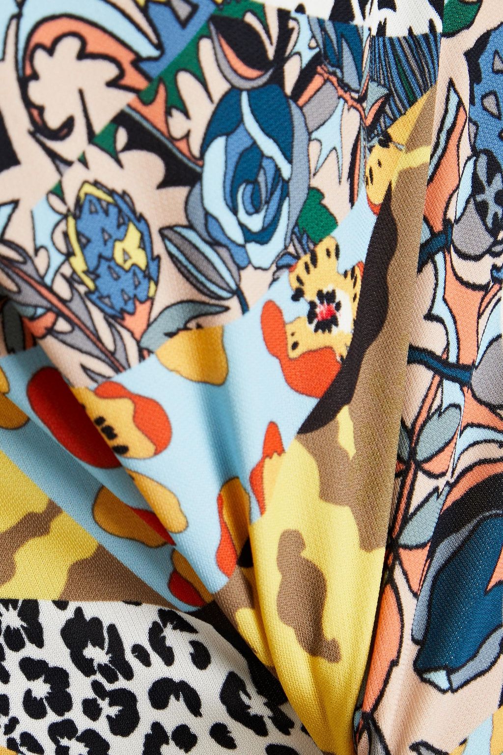 MISSONI Maxikleid aus Jersey mit Print und asymmetrischer Schulterpartie