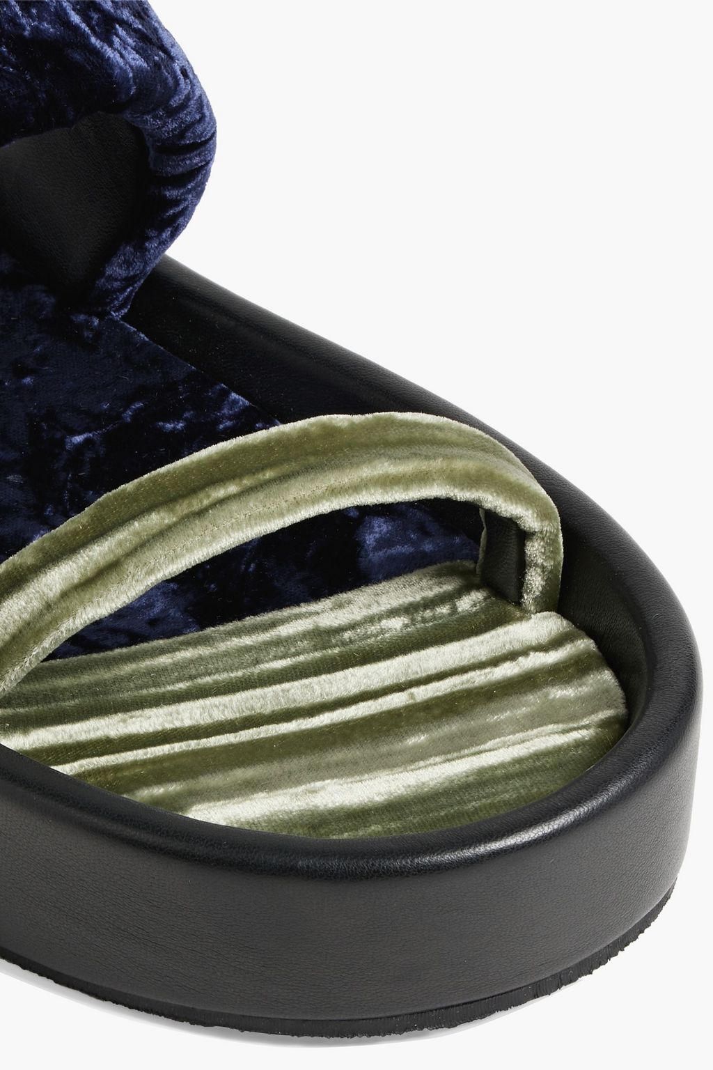 DRIES VAN NOTEN Crushed-velvet sandals