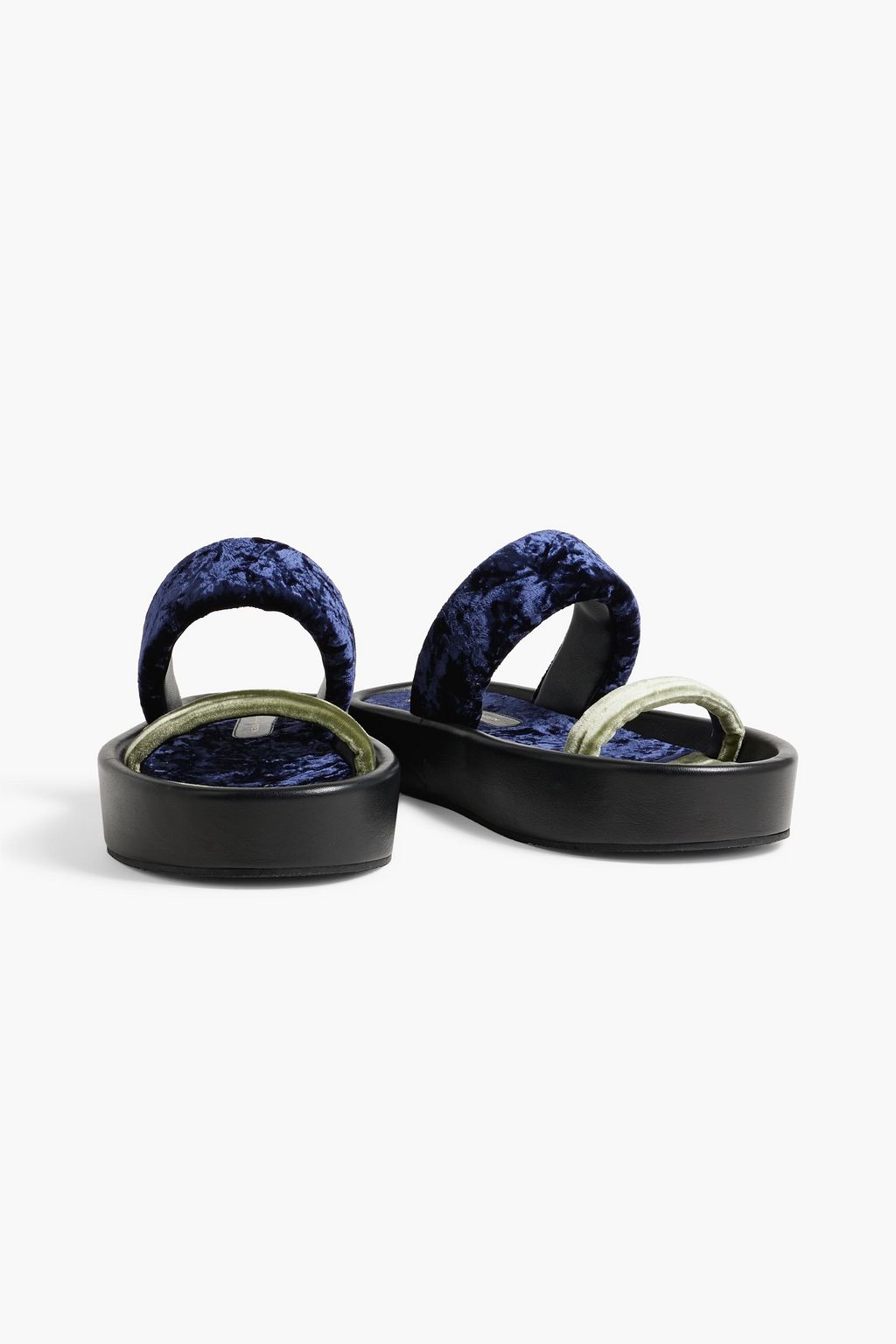 DRIES VAN NOTEN Crushed-velvet sandals