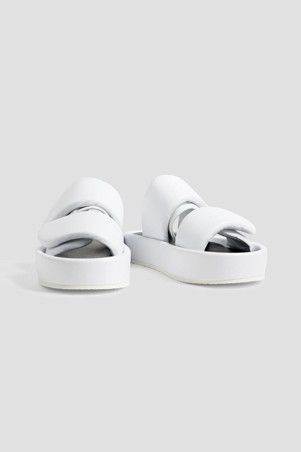 DRIES VAN NOTEN Padded leather platform sandals